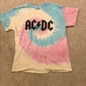 Tye dye AC/DC shirt